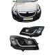 Μπροστινά Φανάρια Set Για Opel Insignia 08-12 TRU DRL Tube Lights Μαύρα H7/H7 Με Μοτέρ Sonar (CAR0011846)