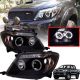 Μπροστινά Φανάρια Set Για Toyota Hilux 05-11 Angel Eyes & Led Black H1/H1 Manual Sonar (CAR0012083)