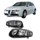 Μπροστινά Φανάρια Set Για Alfa Romeo 147 01-04 Μαύρα GTA H7/H7/H1 Depo (CAR0012090)