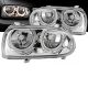Μπροστινά Φανάρια Set Για Vw Golf 3 92-98 Angel Eyes Χρωμίου H7/H7 Depo (CAR0014727)