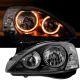 Μπροστινά Φανάρια Set Για Opel Corsa C 00-06 Angel Eyes Μαύρα H7/H7 Depo (CAR0015157)