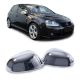 Καπάκια Καθρεφτών Για VW Golf V (5) 03-08 / Jetta 05-10 / Eos 06-08 / Sharan 04-10 / Passat 3BG 04-05 Χρωμίου 2 Τεμάχια (CAR0015810)