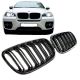 Καρδιές Μάσκας Για Bmw X5 E70 07-13 / X6 E71 08-14 M4 Look Με Διπλή Γρίλια Μαύρο Γυαλιστερό Με 6 Γρίλιες 2 Τεμάχια (CAR0016637)
