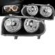 Μπροστινά Φανάρια Set Για Vw Golf 3 92-98 Angel Eyes Μαύρα H7/H7 Depo (CAR0016879)