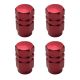 Καπάκια Βαλβίδων Αλουμινίου Κόκκινα 4 Τεμάχια JΜ-942R (CAR0016986)