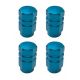 Καπάκια Βαλβίδων Αλουμινίου Μπλε 4 Τεμάχια JM-942E (CAR0016988)