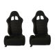 Καθίσματα Bucket Apollo Sport Ύφασμα Μαύρο Με Κόκκινες Ραφές Ζευγάρι 2 Τεμαχίων (CAR0017152)