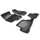 Πατάκια Σκαφάκια 3D Από Λάστιχο TPE Για VW Golf 4 ΙV/Bora/ Beetle/Skoda Octavia 4/Seat Leon 1Μ/Toledo Rizline 4 Τεμάχια Μαύρα (CAR0019620)