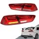 Πισινά Φανάρια Set Για Mitsubishi Lancer X 08-17 Led Bar Κόκκινο/Crystal VLAND (CAR0019967)