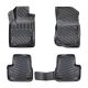 Πατάκια Σκαφάκια 3D Από Λάστιχο TPE Για Citroen C3 2009-2016 Rizline 4 Τεμάχια Μαύρα (CAR0020024)
