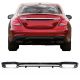 Diffuser Πίσω Προφυλακτήρα Για Mercedes-Benz E-Class W213 16-19 Με Amg Προφυλακτήρα Μαύρο/Χρώμιο (CAR0020406)
