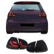 Πισινά Φανάρια Set Για Vw Golf V (5) 03-08 Led Dynamic Urban Style Μαύρα Winjet (CAR0020662)
