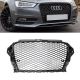 Μάσκα Για Audi A3 8V 12-16 RS3 Look Κυψελωτή Γυαλιστερό Μαύρο 1 Τεμάχιο (CAR0020787)