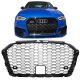 Μάσκα Για Audi A3 8V 16-20 RS3 Look Κυψελωτή Γυαλιστερό Μαύρο 1 Τεμάχιο (CAR0020813)