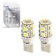 Λάμπες Led T10 12volt 9 Smd Led Λευκές M-Tech LB018W 2 Τεμάχια (CAR0020866)