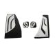 Πεντάλ Αλουμινίου Κουμπωτά Και Footrest Για Bmw F20 11+ , F22 14+ , F30 11+ ,F32 13+ Μη Αυτόματο Σετ 4 Τεμάχια KPBM02 (CAR0021454)