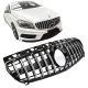 Μάσκα Για Mercedes-Benz A-Class W176 12-15 GT Amg Panamericana Look Μαύρο/Χρώμιο 1 Τεμάχιο (CAR0021627)