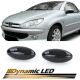 Πλαϊνά Φλας Φτερού Για Peugeot 107 / 1007 / 206 / 307 / 407 / 4007 / 607 / Partner / Citroen C2 / C3 / Xsara / Toyota Aygo Led Dynamic Smoke 2 Τεμάχια (CAR0022145)