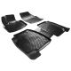 Πατάκια Σκαφάκια 3D Από Λάστιχο TPE Για Honda  Civic Hatchback 2005-2011 Rizline 4 Τεμάχια Μαύρα (CAR0022329)