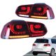 Πισινά Φανάρια Set Για Vw Golf VI (6) 08-12 Full Led GTI R20 Look Κόκκινο/Φιμέ VLand (CAR0022770)