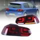 Πισινά Φανάρια Set Για Vw Golf VI (6) 08-12 Full Led Dynamic GTI R20 Look Σκούρο Κόκκινο/Λευκό VLand (CAR0022824)