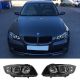 Μπροστινά Φανάρια Set Για Bmw 3 E90 / E91 05-11 Angel Eyes Led Μαύρα H7/H7 Depo (CAR0023022)