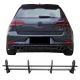 Diffuser Πίσω Προφυλακτήρα Για VW Golf VII (7.5) 17-20 Facelift Για R Έκδοση Μαύρο Ματ 4 Bars Από Abs Πλαστικό 1 Τεμάχιο (CAR0023188)