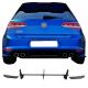 Diffuser Πίσω Προφυλακτήρα Για VW Golf VII (7) 13-17 Για R Έκδοση Mat Black 3 Bars & 2 Side Splitters Από Πλαστικό 3 Τεμάχια (CAR0023189)