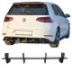 Diffuser Πίσω Προφυλακτήρα Για VW Golf VII (7.5) 17-20 Facelift Για GTI Έκδοση Μαύρο Ματ 4 Bars Από Abs Πλαστικό 1 Τεμάχιο (CAR0023190)