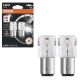 Λάμπες Led P21/5W Διπολικές BAY15D 12volt 1.7 watt Κόκκινες Osram 7528DRP-02B 2 Τεμάχια (CAR0025295)