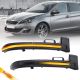 Φλας Καθρέπτη Για Peugeot 308 13-17 Dynamic Led Canbus Μαύρο 2 Τεμάχια (CAR0025868)