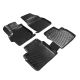 Πατάκια Σκαφάκια 3D Από Λάστιχο TPE Για Citroen C1 2005-2014 / Peugeot 107 2005-2014/ Toyota Aygo 2005-2014 Rizline 4 Τεμάχια Μαύρα (CAR0026999)
