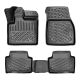 Πατάκια Σκαφάκια 3D Από Λάστιχο TPE Για Land Rover Range Rover Evoque L551 2019+ Rizline 4 Τεμάχια Μαύρα (CAR0027010)