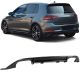 Diffuser Πίσω Προφυλακτήρα Για VW Golf VII (7) 13-17 GTI Με 2 Διπλές Εξατμίσεις Δεξια & Αριστερά Γυαλιστερό Μαύρο Από Abs Πλαστικό 1 Τεμάχιο (CAR0027667)