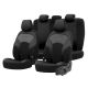 Καλύμματα Αυτοκινήτου Otom Moon Design Universal Βαμβακερό Ύφασμα / Rachel / Δερματίνη Σετ Εμπρός / Πίσω 11 Τεμαχίων Μαύρο MON-1901 (CAR0028330)