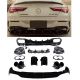 Diffuser Πίσω Προφυλακτήρα Για Mercedes-Benz CLA W118 C118 19+ Amg Look Για Amg Sport Line Προφυλακτήρες Σετ Με Στρογγυλές Μαύρες Μπούκες (CAR0029446)