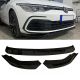 Μπροστινό Spoiler Για VW Golf VIII (8) 21+ Standard Έκδοση Μαύρο Χρώμα Από Abs Πλαστικό 3 Τεμάχια (CAR0029540)