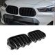 Καρδιές Μάσκας Για Bmw X2 F39 18+ M4 Look Με Διπλή Γρίλια Μαύρο Γυαλιστερό 2 Τεμάχια (CAR0029954)