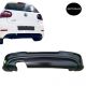 Πισινός Προφυλακτήρας Για VW Golf V (5) 03-08 R32 Look Με Εξατμίσεις Αριστερά Μαύρο Ματ Από Abs Πλαστικό (CAR0030263)