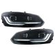 Μπροστινά Φανάρια Set Για Vw Polo 6R/6C 09-17 DRL New Design & Dynamic Φλας H7 Με Μοτέρ Carner (CAR0030498)