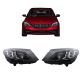 Μπροστινά Φανάρια Set Για Mercedes-Benz C-Class W205 14-18 DRL Full Led Multibeam Upgrade Από Αλογόνου Μαύρα Με Μοτέρ Carner (CAR0031131)