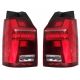 Πισινά Φανάρια Set Για Vw T6 15-20 Full Led Bar Κόκκινο/Crystal Carner Με Dynamic Φλας (CAR0031134)