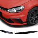 Φρυδάκια Μπροστινών Φαναριών Για VW Golf 7 12-21 Evil Eye Μαύρο Γυαλιστερό 2 Τεμάχια (CAR0031330)