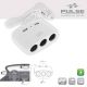 Προέκταση Αναπτήρα Τριπλή Με Δύο Usb Άσπρο Pulse Mobile MLS511W (CAR0031443)