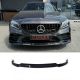 Μπροστινό Spoiler Για Mercedes-Benz  C-Class C205 / W205 Facelift 19-21 Amg Line Μαύρο Γυαλιστερό Brabus Look 3 Τεμάχια (CAR0031773)