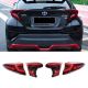 Πισινά Φανάρια Set Για Toyota C-HR 2016-2019 Full Led Bar / Dynamic Φλας Κόκκινα (CAR0031819)