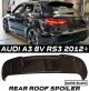 Αεροτομή Οροφής Για Audi A3 8V Sportback 12-20 RS3 Look Μαύρο Γυαλιστερό Από Abs Πλαστικό (CAR0032010)