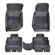 Πατάκια Σκαφάκια 3D Από Λάστιχο TPE Για Jeep Wrangler (Unlimited) JK 4 Πορτο 2006-2018 Rizline 4 Τεμάχια Μαύρα (CAR0032161)