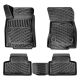 Πατάκια Σκαφάκια 3D Από Λάστιχο TPE Για Mercedes GLB X247 2019- Rizline 4 Τεμάχια Μαύρα (CAR0032168)