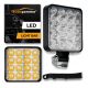Προβολέας Εργασίας Τετράγωνος Mini FT-16 LED 12-40 Volt 50W 7000lm 6000k LEDBAR-001 1 Τεμάχιο (CAR0032274)